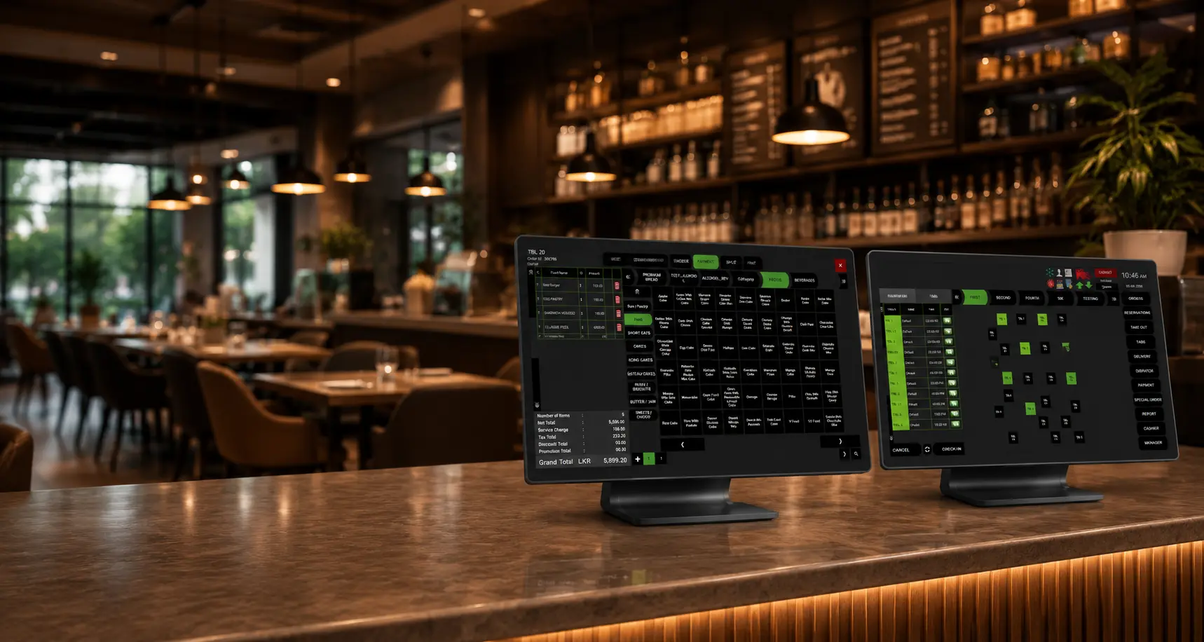 IntaPOS Windows POS order screen