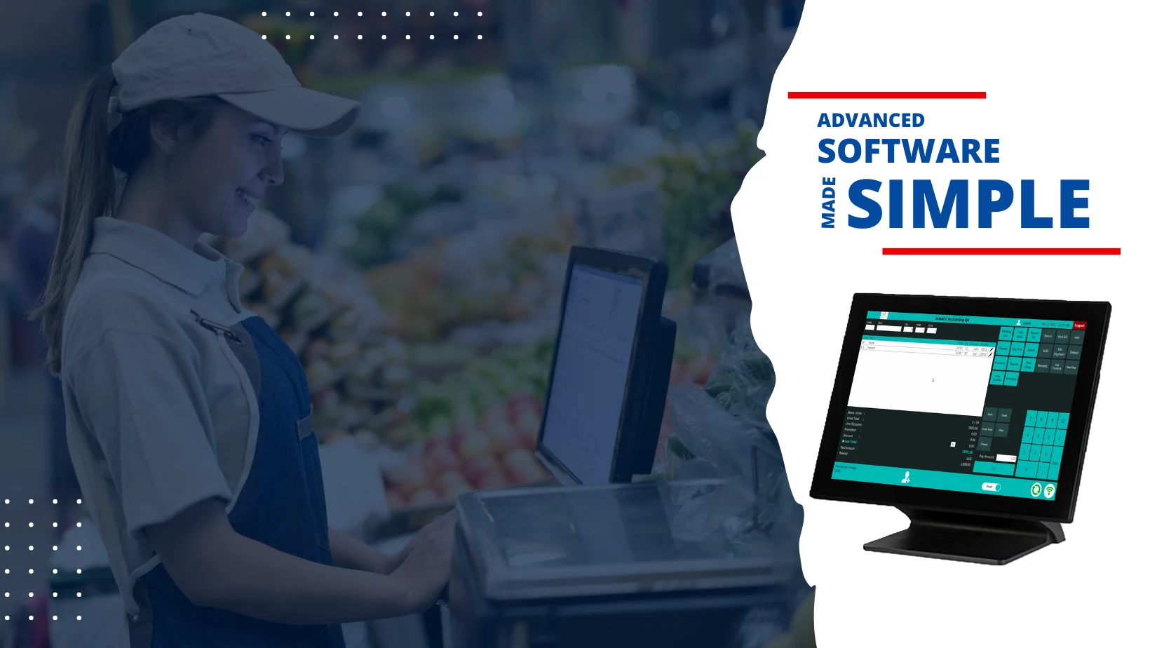 IntaPOS Retail POS billing screen
